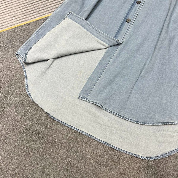 ★日本!!人気！プラダ ロゴ コットンデニムシャツ 偽物 2色 puz00303